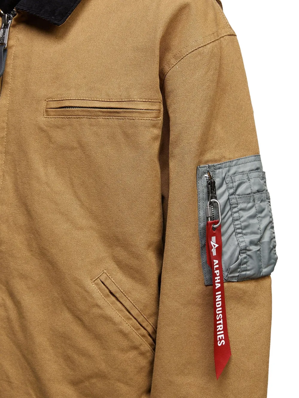 Alpha Industries UNFRM Detroit jack met rits Bruin