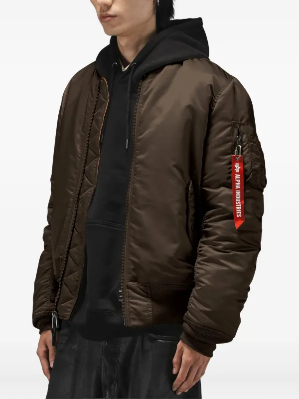 Alpha Industries MA-1 ボンバージャケット | ブラウン | FARFETCH JP