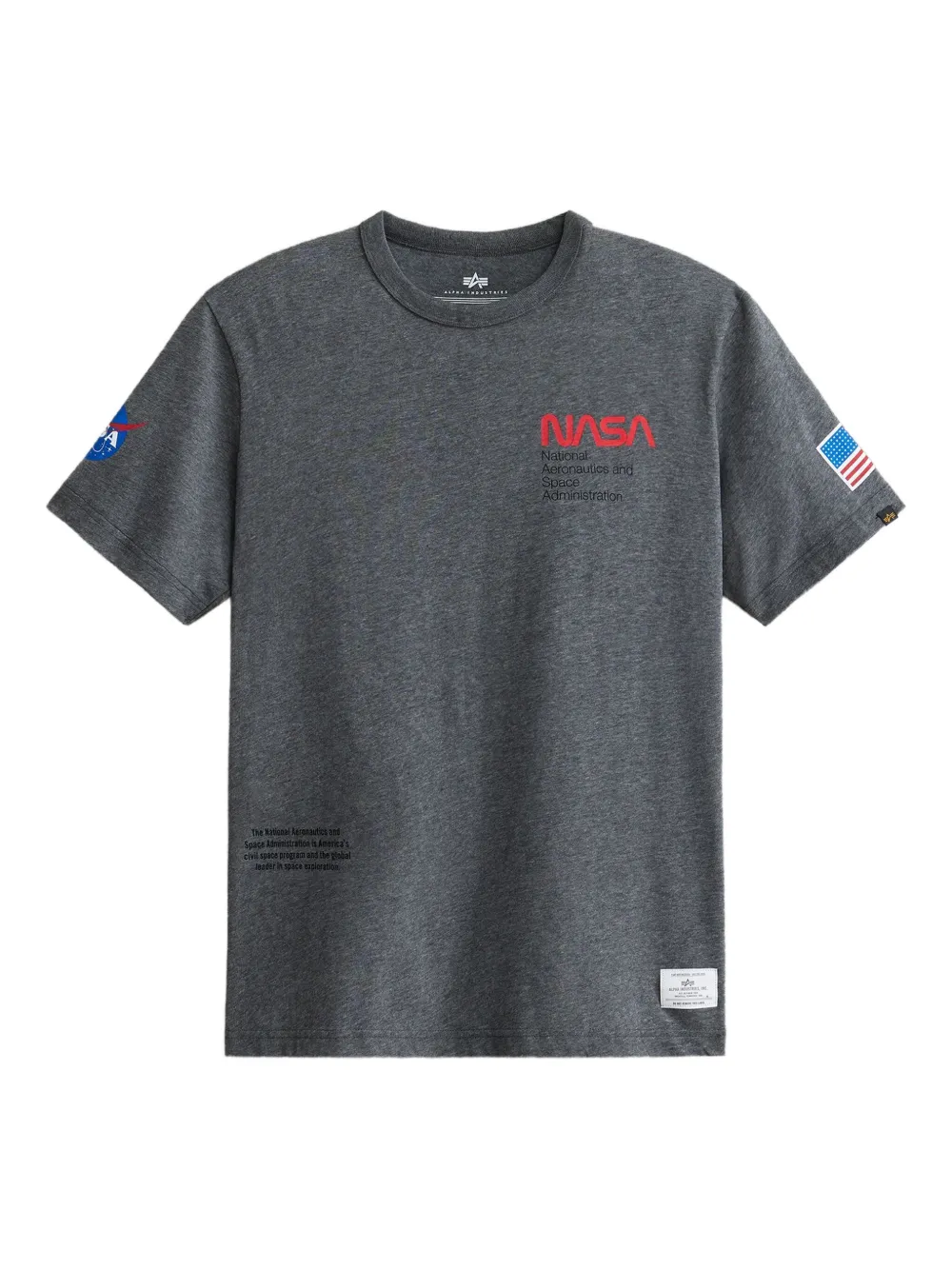 Alpha Industries Crew-neck Short-sleeve T-shirt In Green