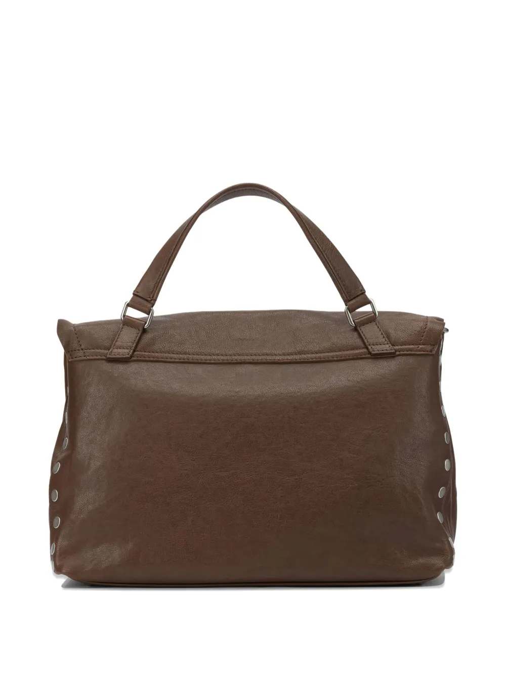 Zanellato Studded-detail Turn-lock Tote Bag In Brown