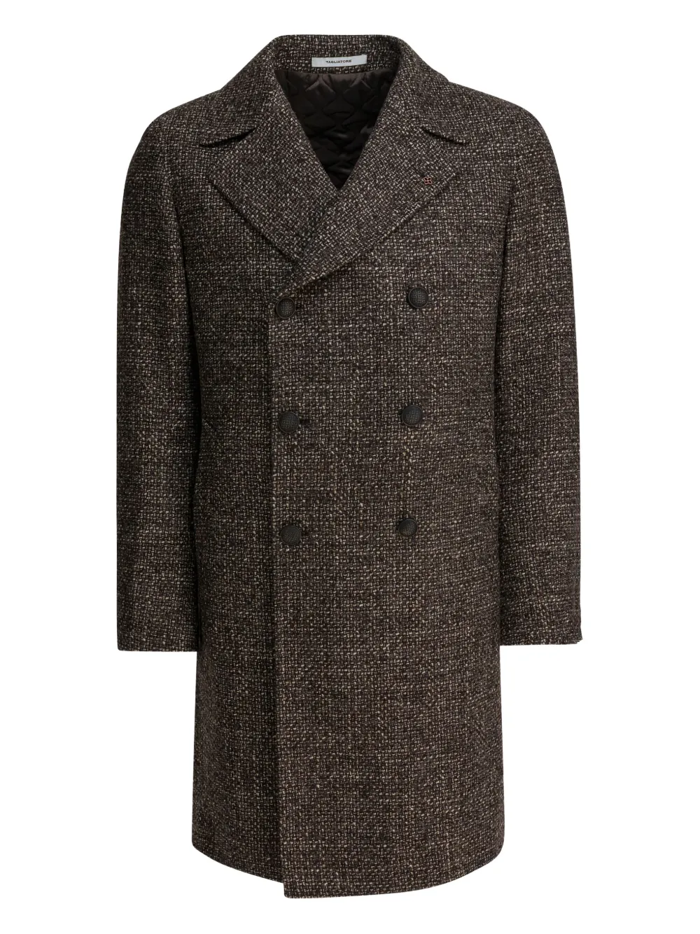 Tagliatore double-breasted coat | Brown | Image 1