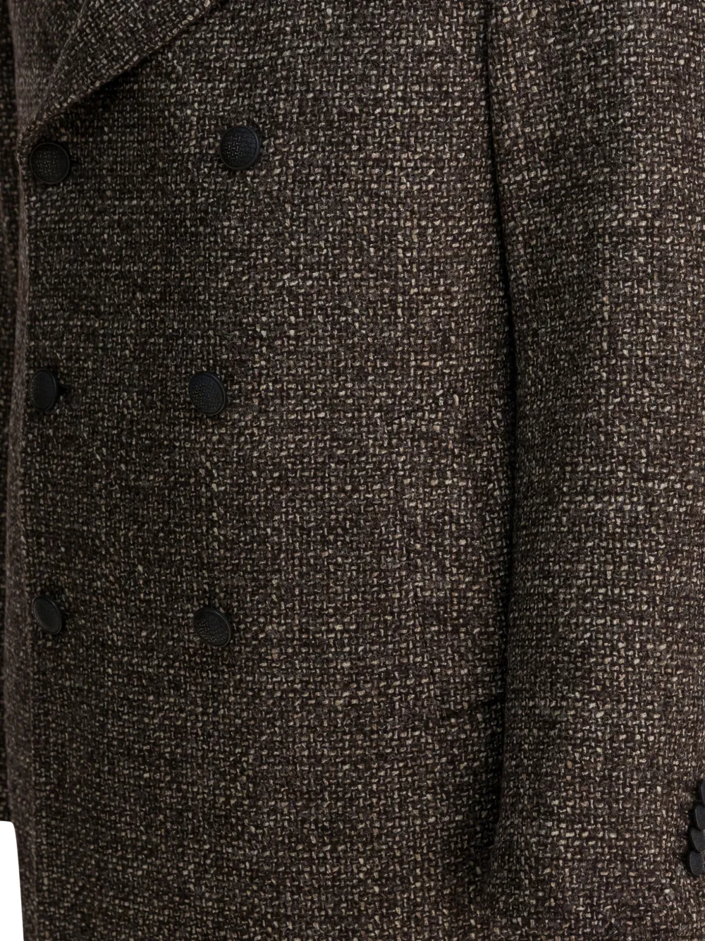 Tagliatore Double-breasted Coat In Brown