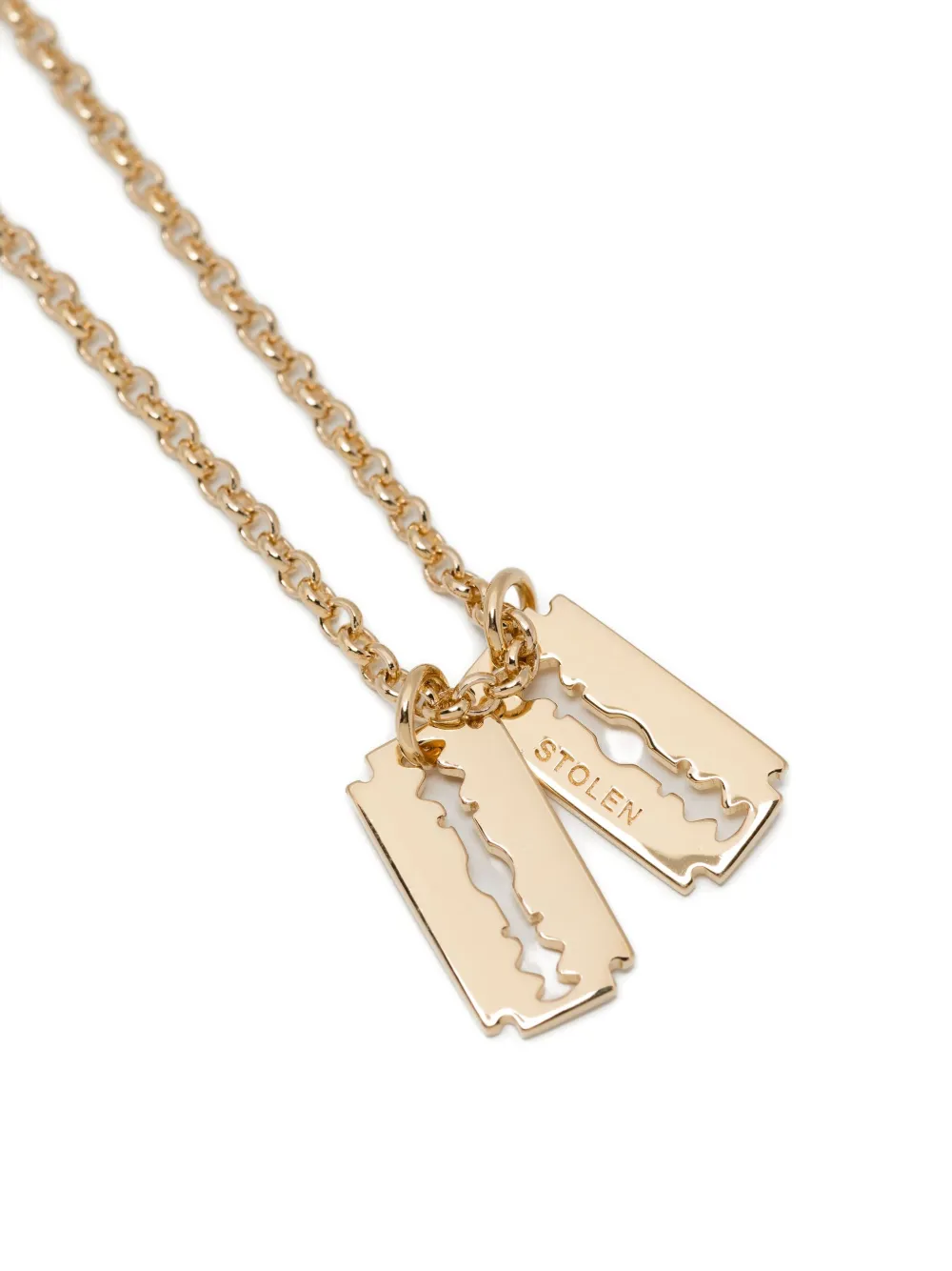 Stolen Girlfriends Club Baby Blades Necklace In Gold
