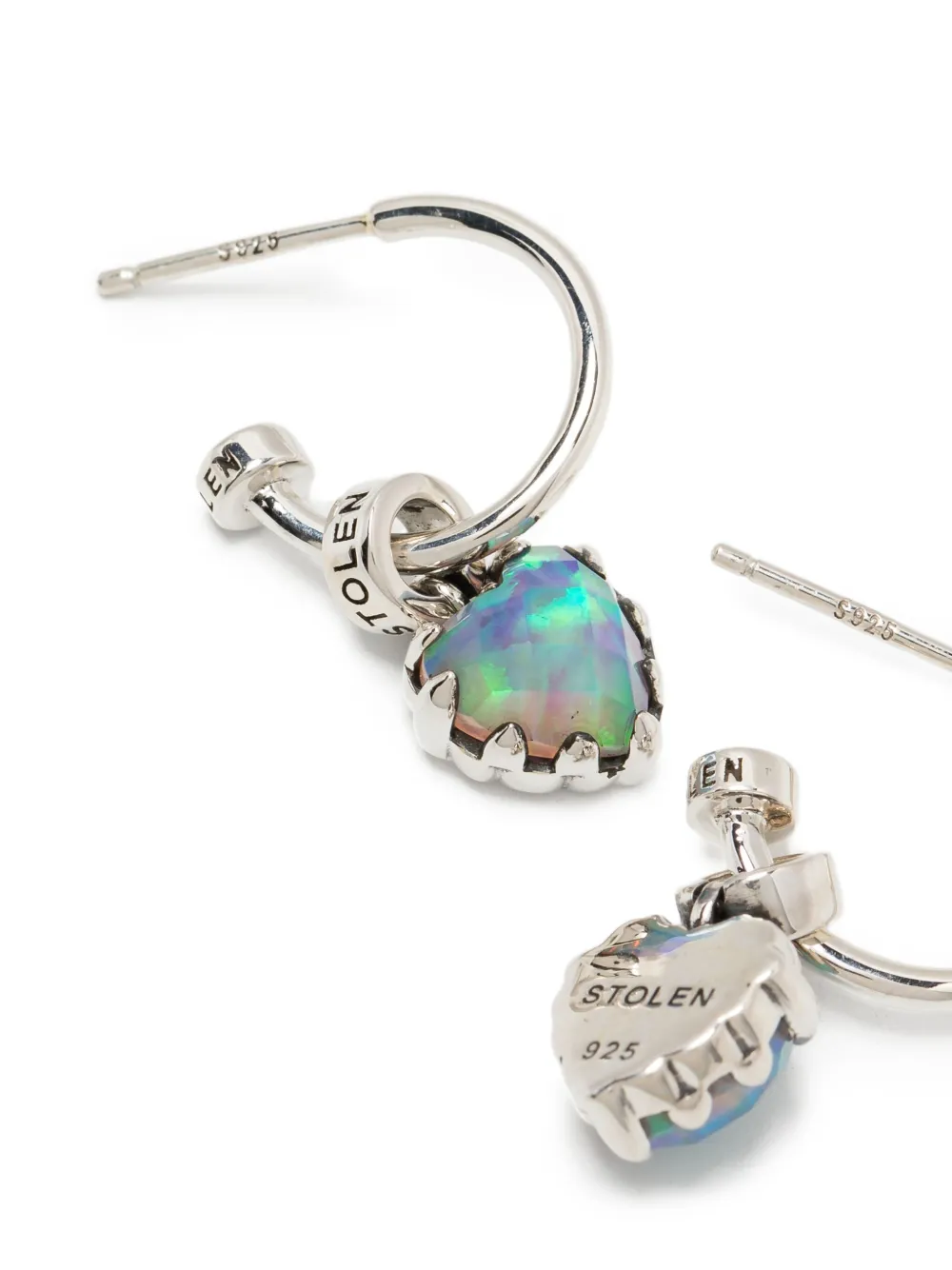 Stolen Girlfriends Club Love Claw Anchor Earrings In Multi