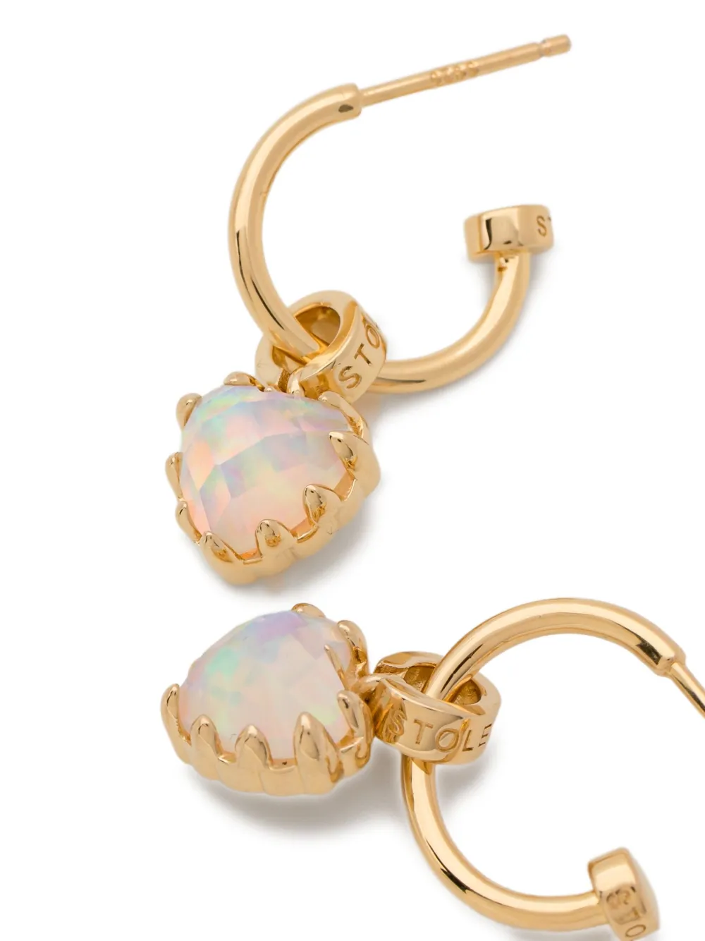 Stolen Girlfriends Club Love Claw Anchor Earrings In Gold