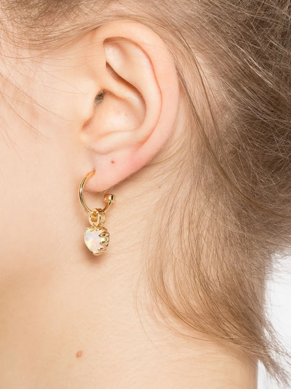 Stolen Girlfriends Club Love Claw Anchor Earrings In Gold