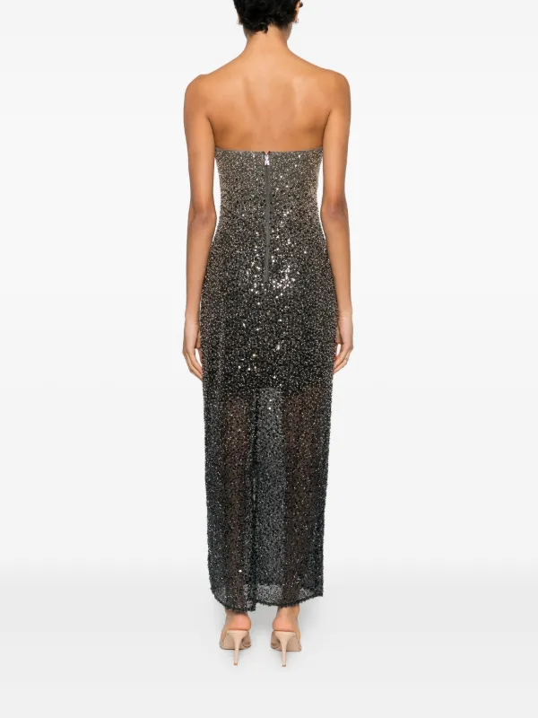 rotate beaded maxi dress Beaded midi dress blue ROTATE Azzurro