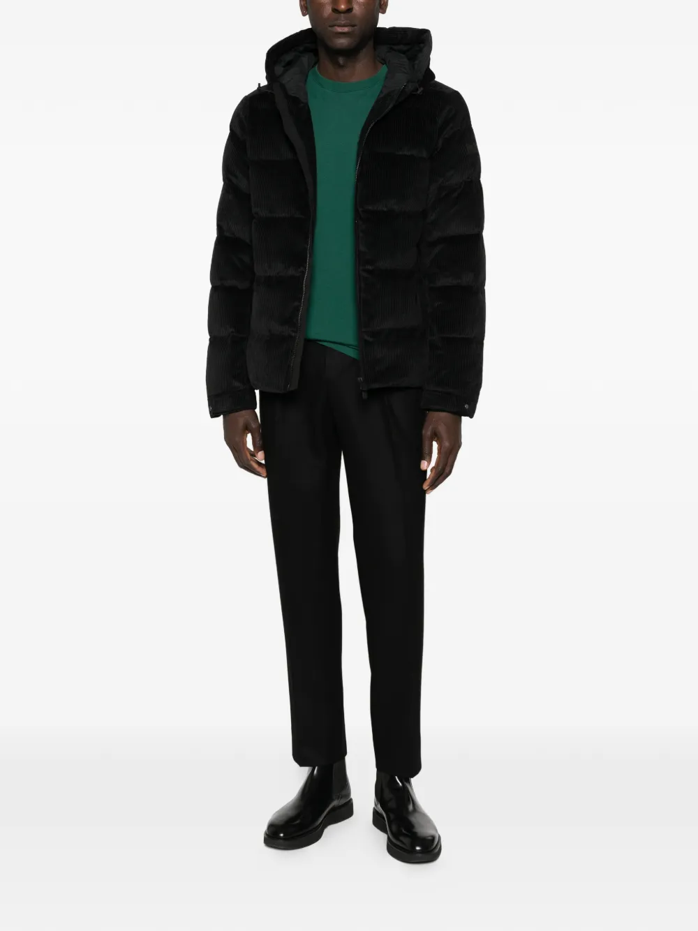 Briglia 1949 Villeneuve pleated-front tailored trousers - Zwart