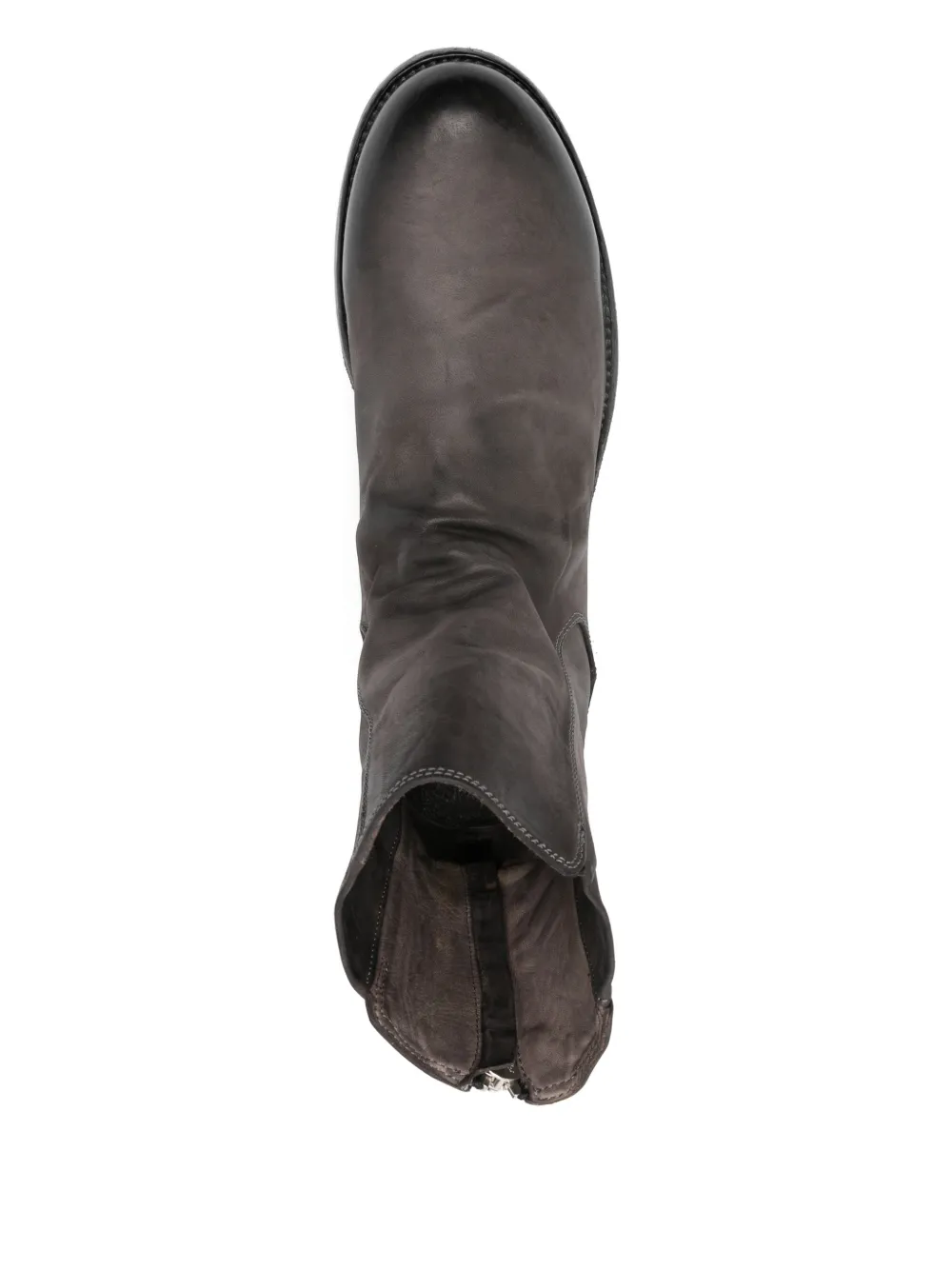 Officine Creative Leren laarzen met rits Bruin