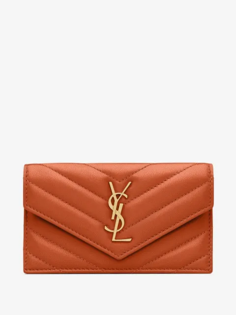 Saint Laurent chevron logo wallet