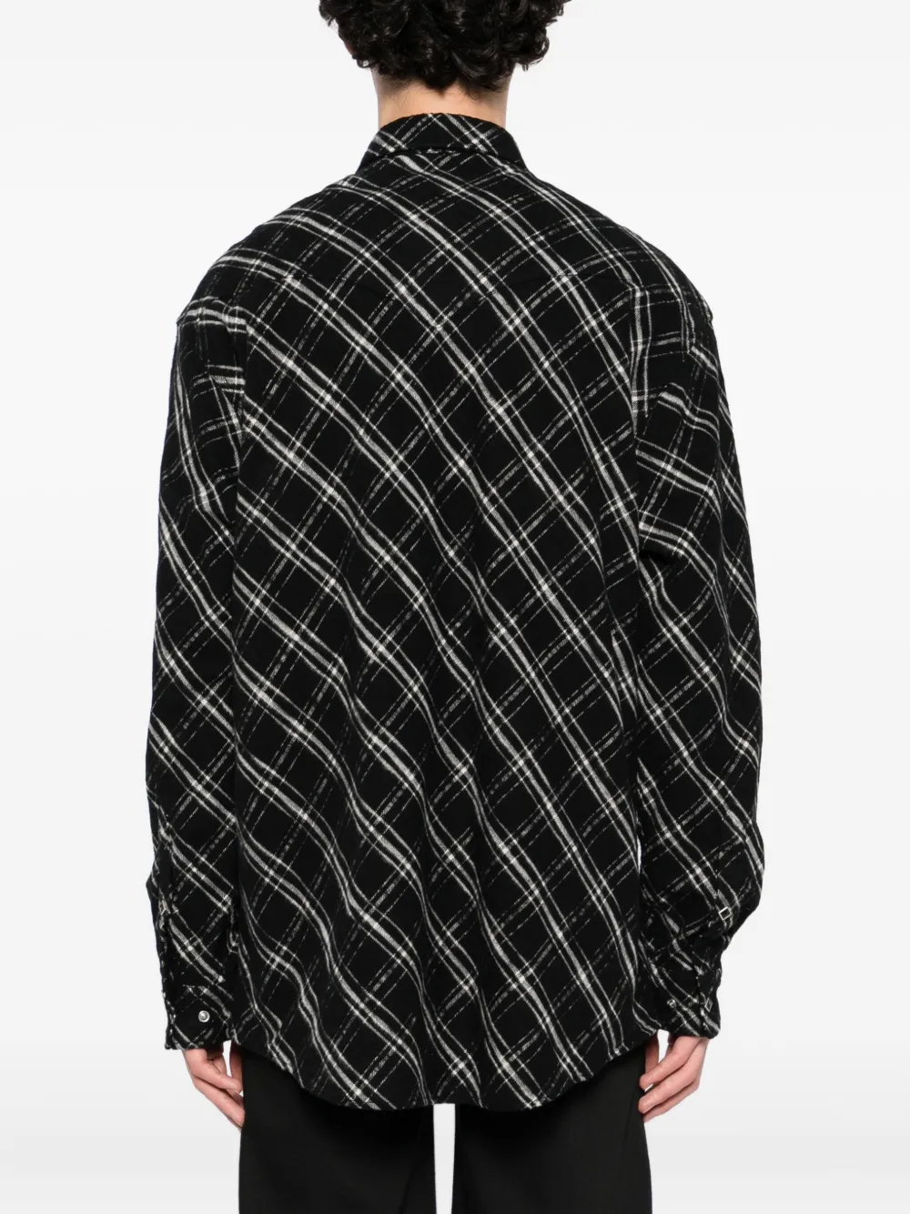 Undercover Checked Shirt In Black