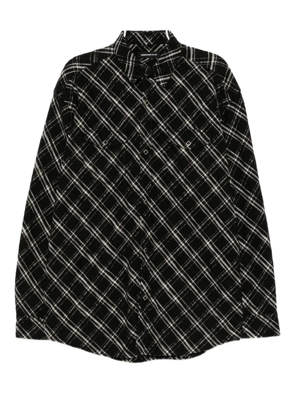 Undercover Checked Shirt In Black