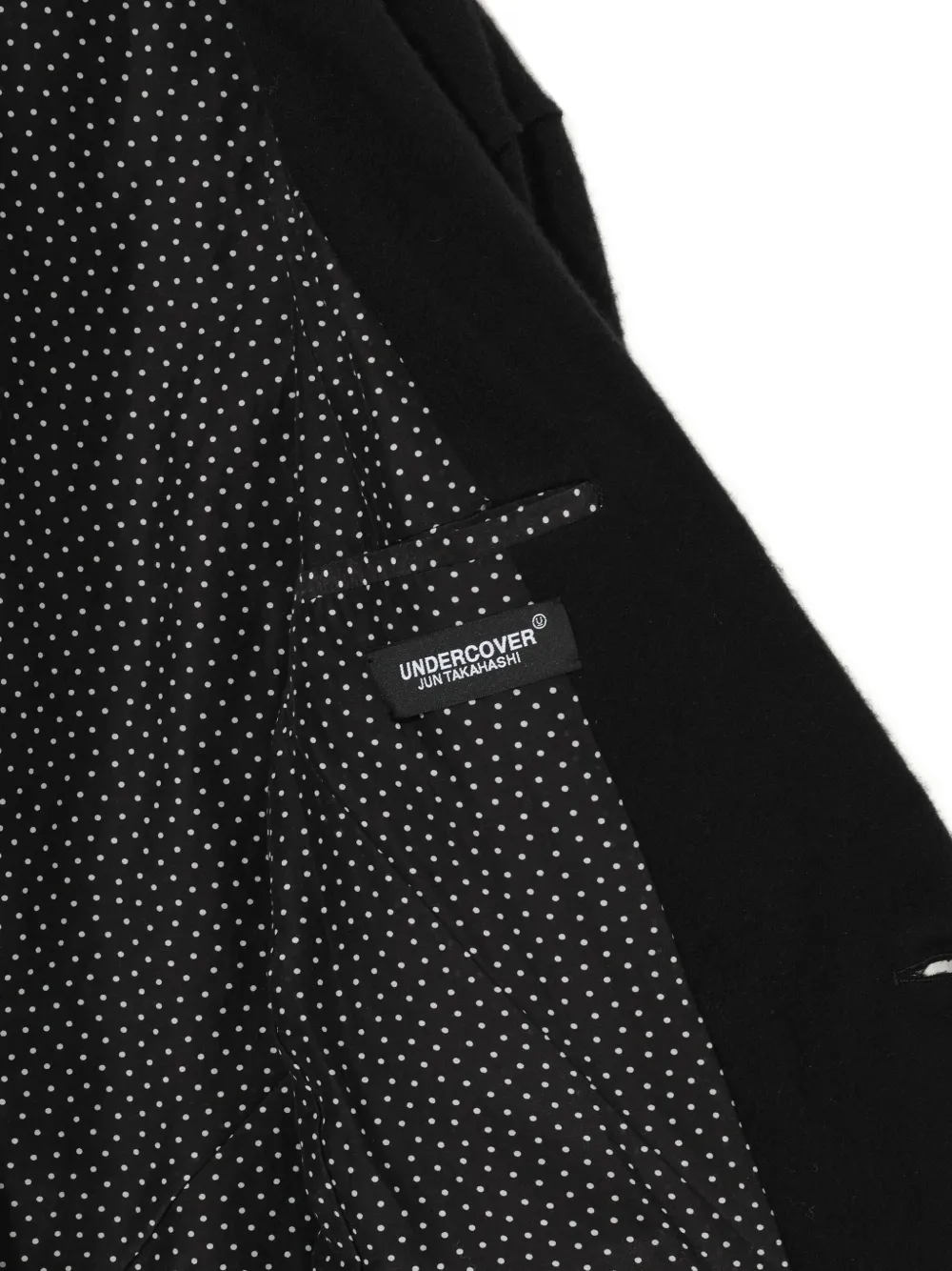 Undercover Jack met enkele rij knopen Zwart