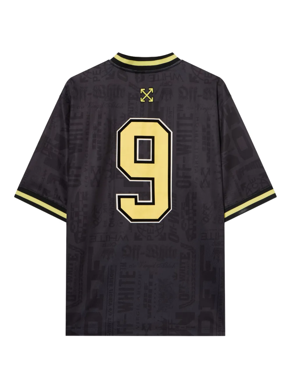 Off-White Voetbalshirt met meerdere logo's Zwart