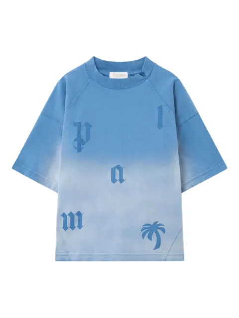 Palm Angels Kids raglan sleeve gradient T-shirt