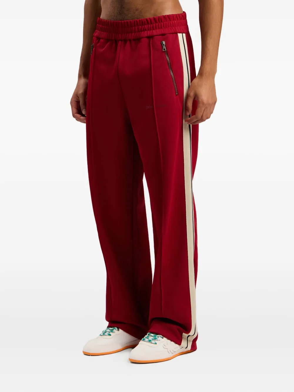 Palm Angels Trainingsbroek met zijstreep en rits Rood