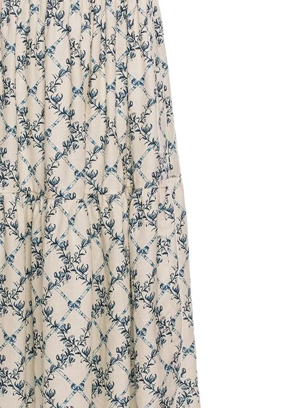 Agua By Agua Bendita Lima Gloriosa maxi-jurk met bloemenprint Beige