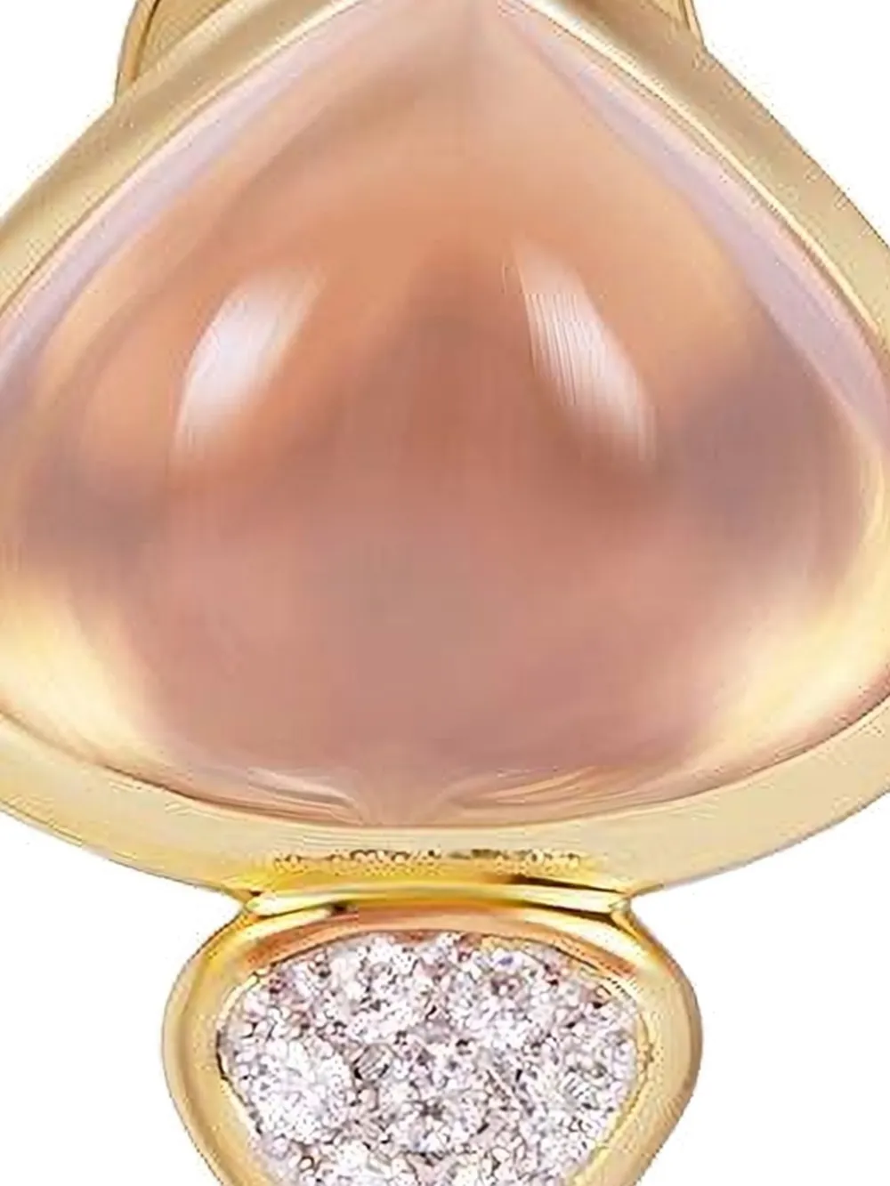 Marina B 18k Yellow Gold Trisolina Quartz And Diamond Earrings In Gold