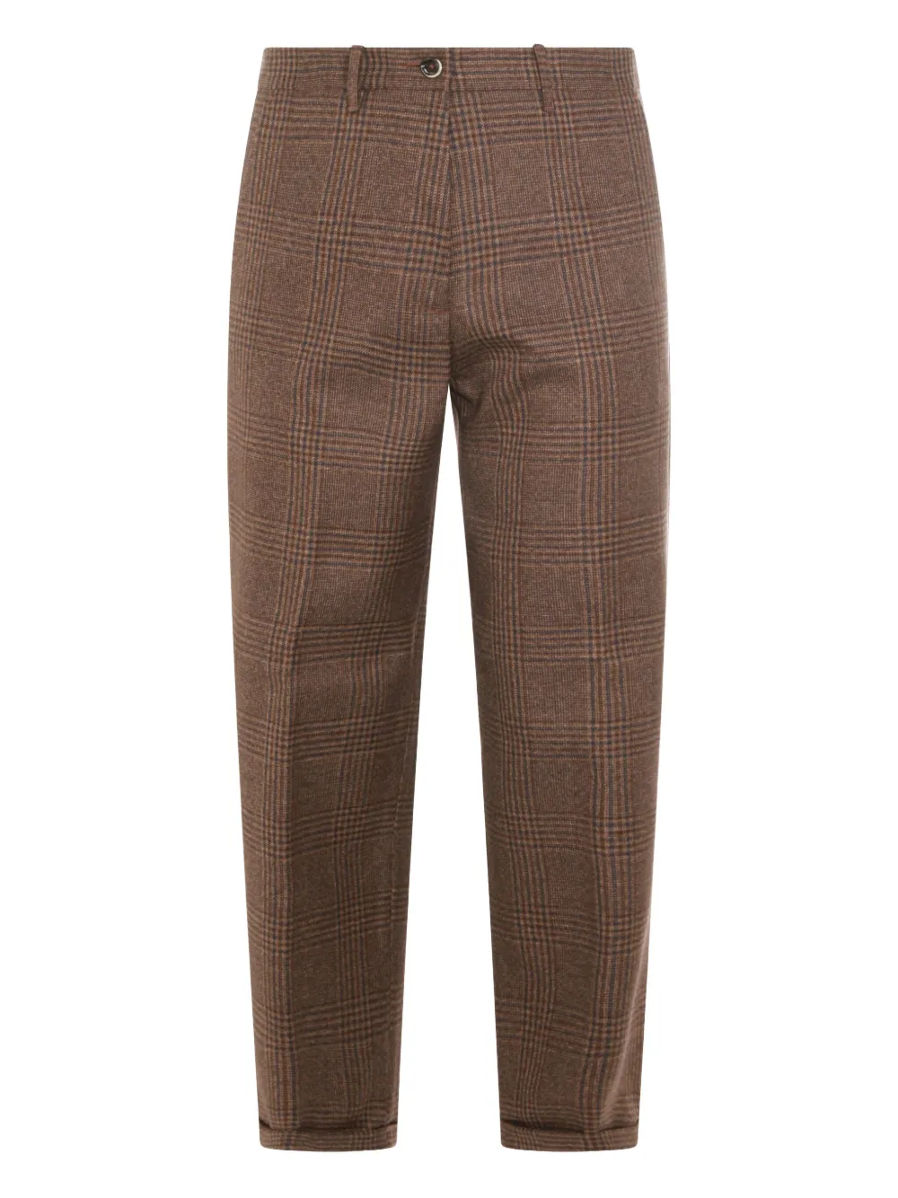 Nine In The Morning check trousers | Brown | Image 1
