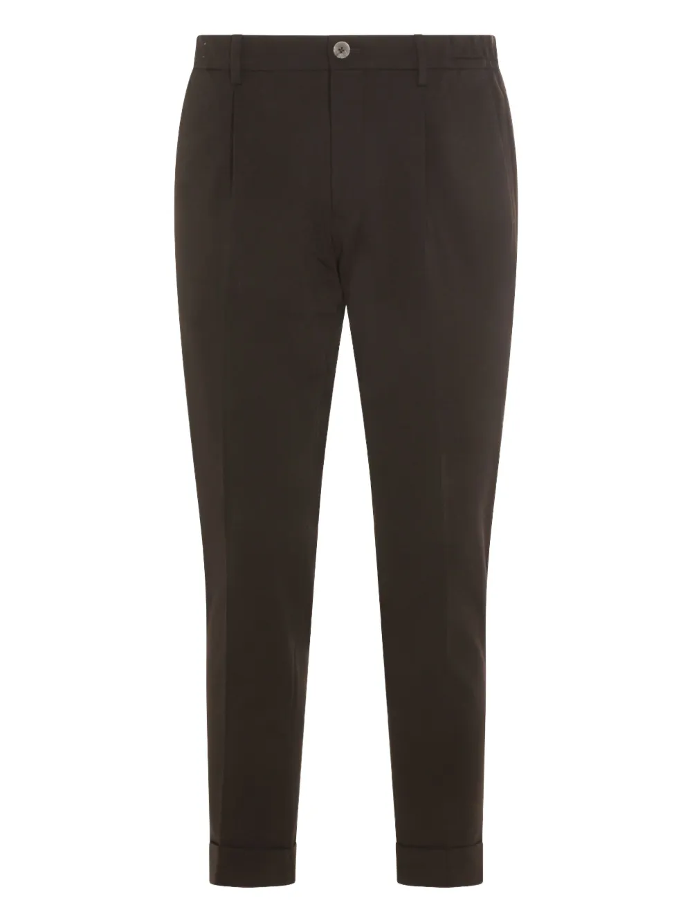 GTA Pantalone pleated straight-leg trousers - Nero