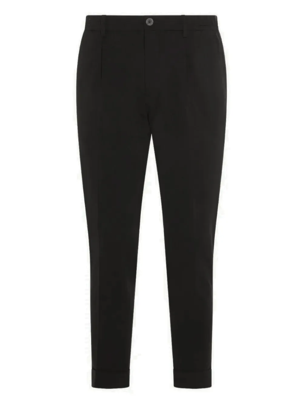 GTA Pantalone pleated straight-leg trousers - Nero