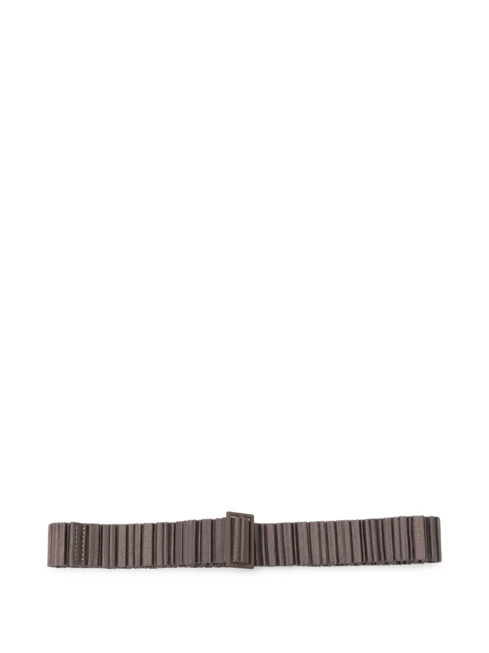 Issey Miyake Pleated Buckle Belt In Brown