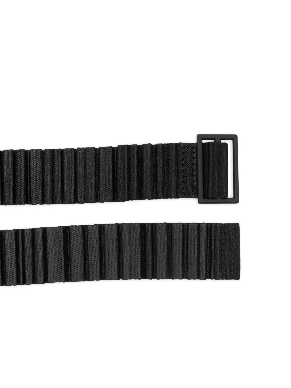 Pleats Please Issey Miyake pleated buckle belt - Zwart