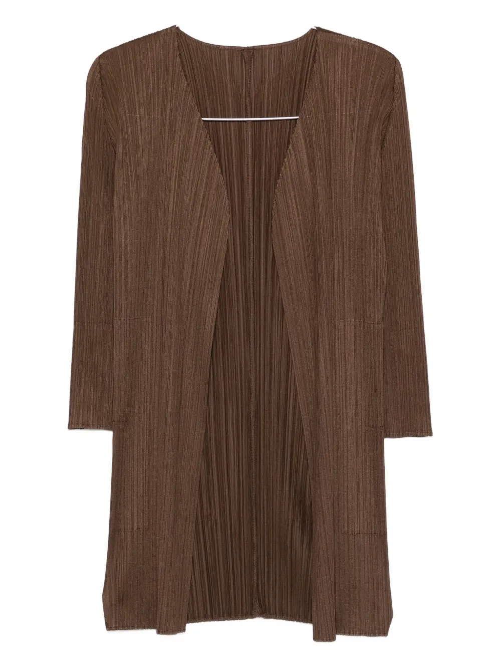Pleats Please Issey Miyake pleated coat | Brown | Image 1