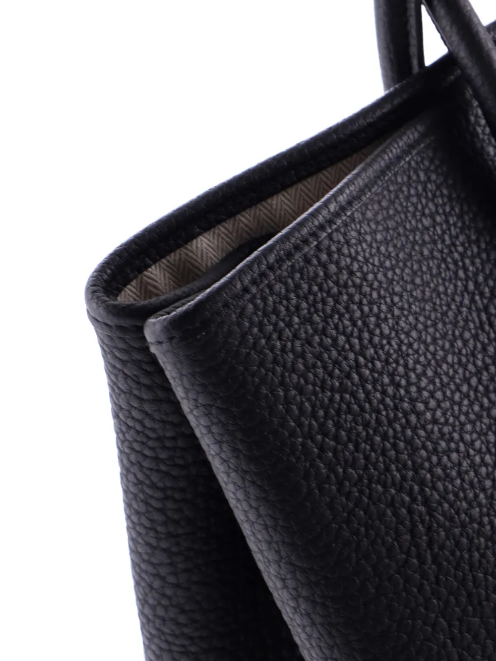 Pre-owned Hermes Garden Party Leather 36 Tote Bag In Black