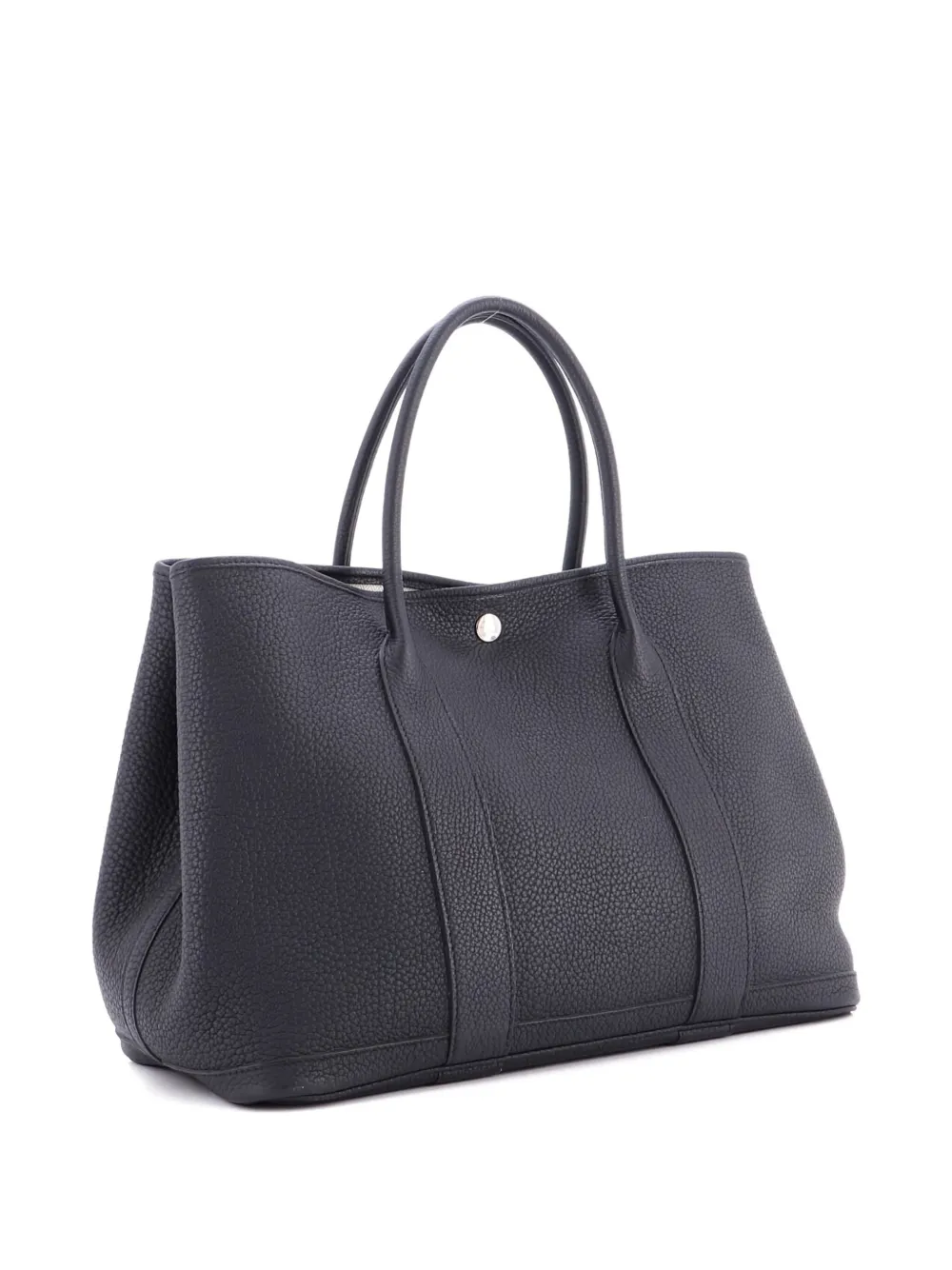 Pre-owned Hermes Garden Party Leather 36 Tote Bag In Black