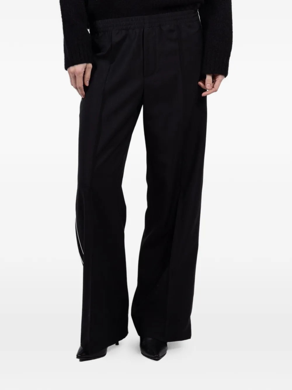 WE-AR4 side-stripe trousers - Nero