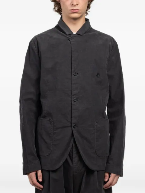 Hannes Roether single-breasted shirt jacket