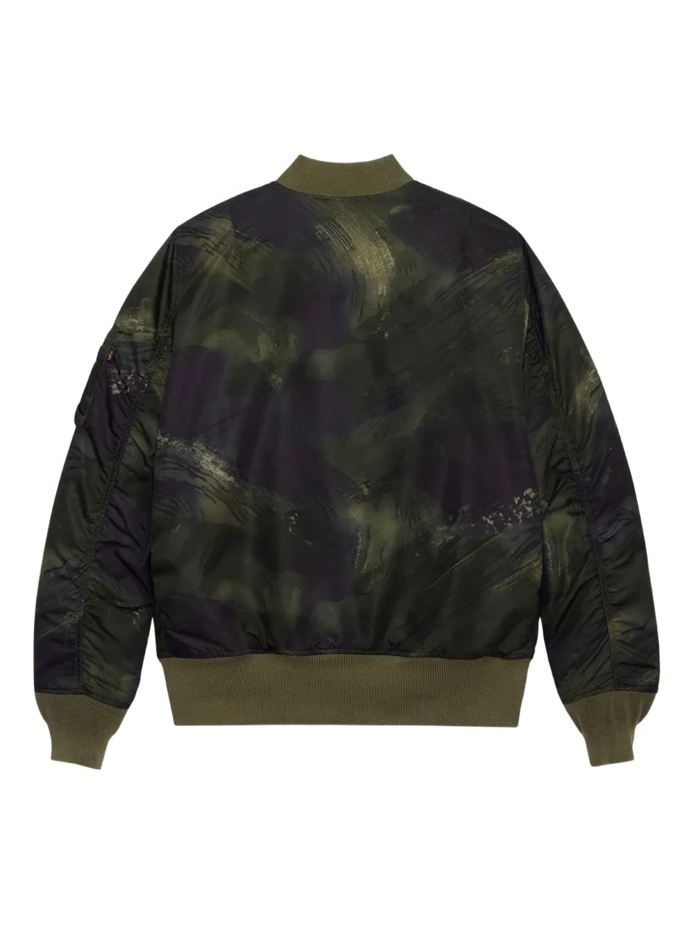 Alpha Industries MA-1 jack met camouflageprint Groen