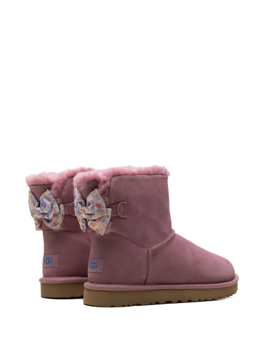 UGG Mini Bailey Bow II suède laarzen Roze