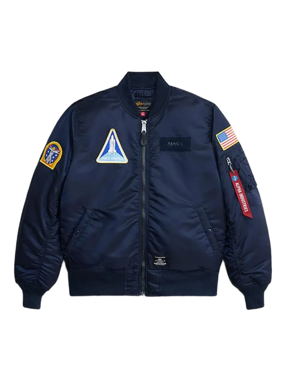 Alpha Industries MA-1 space-shuttle patched jacket | Blue | Image 1
