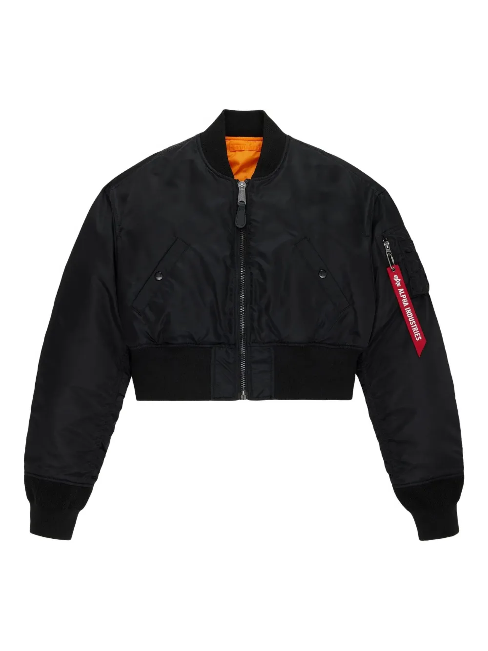 Alpha Industries Ma-1 Flight Bomber Jacket In Black