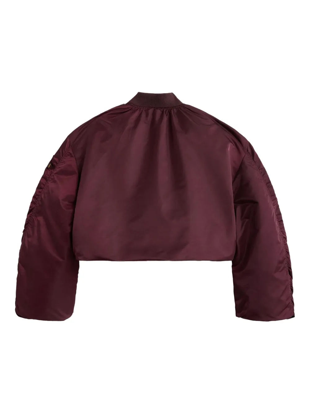 Alpha Industries Ma-1 Knit Rib Flight Jacket In Red