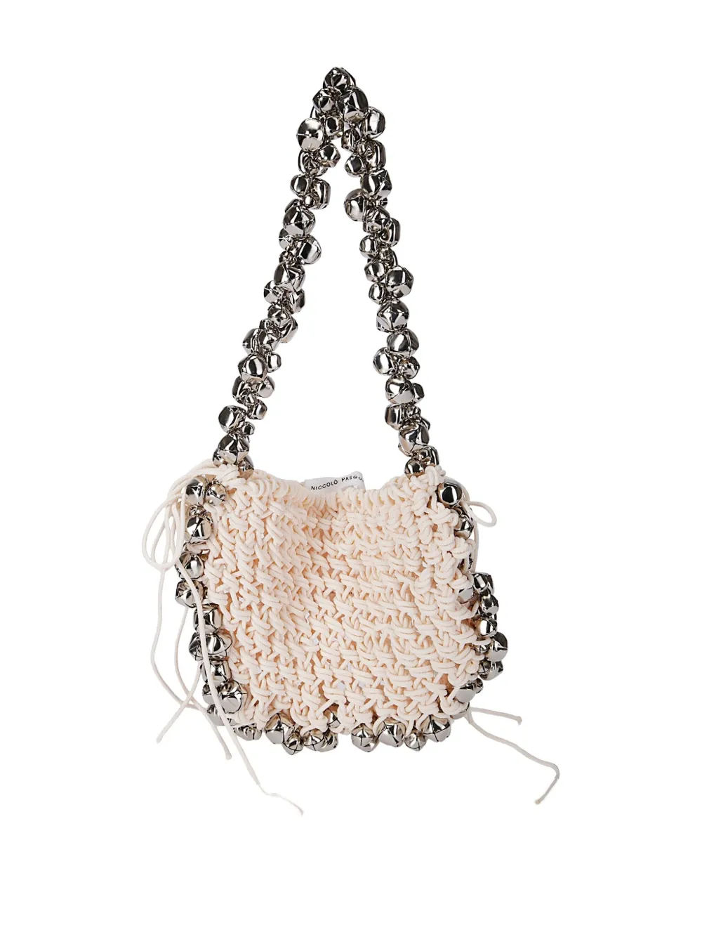  Niccolò Pasqualetti Bell Embellished Mini Bag - Neutrals 