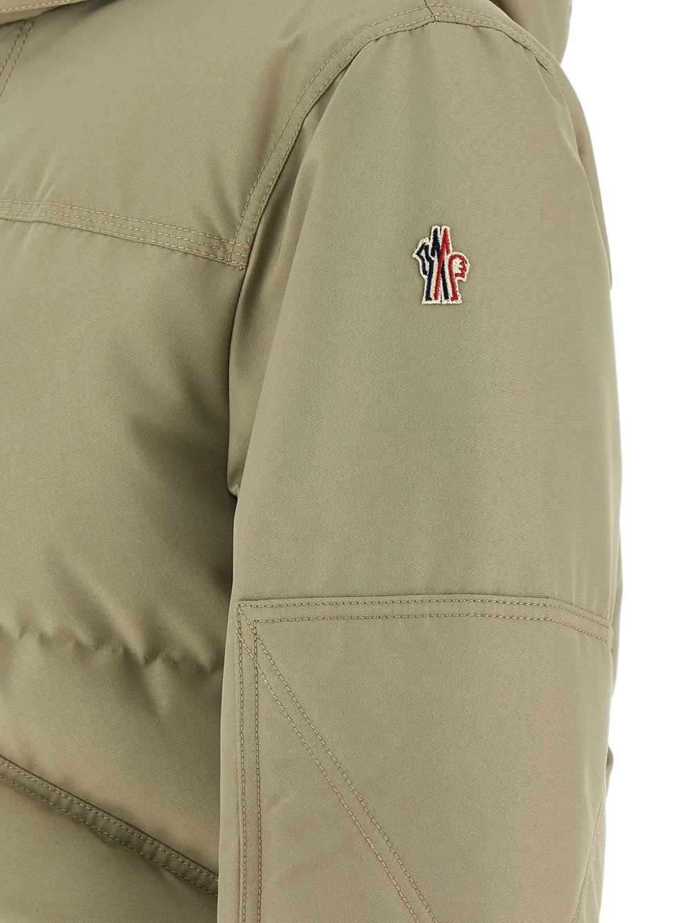Moncler Grenoble Elfin gewatteerd jack met capuchon Beige