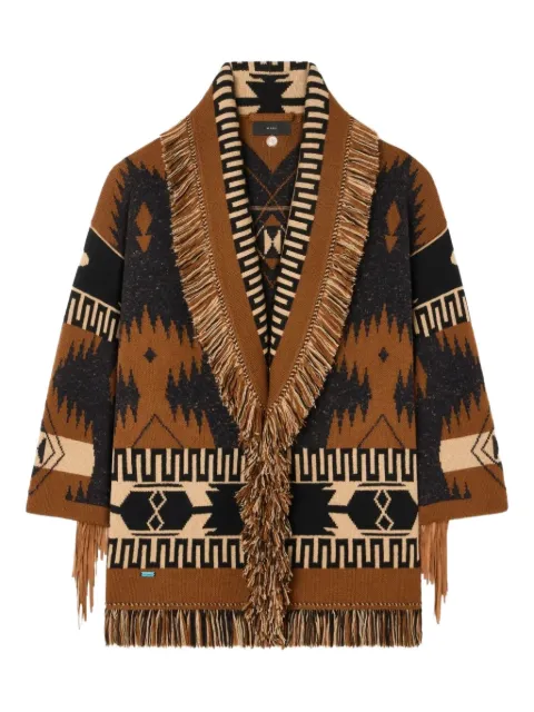 Alanui frange trim cardigan