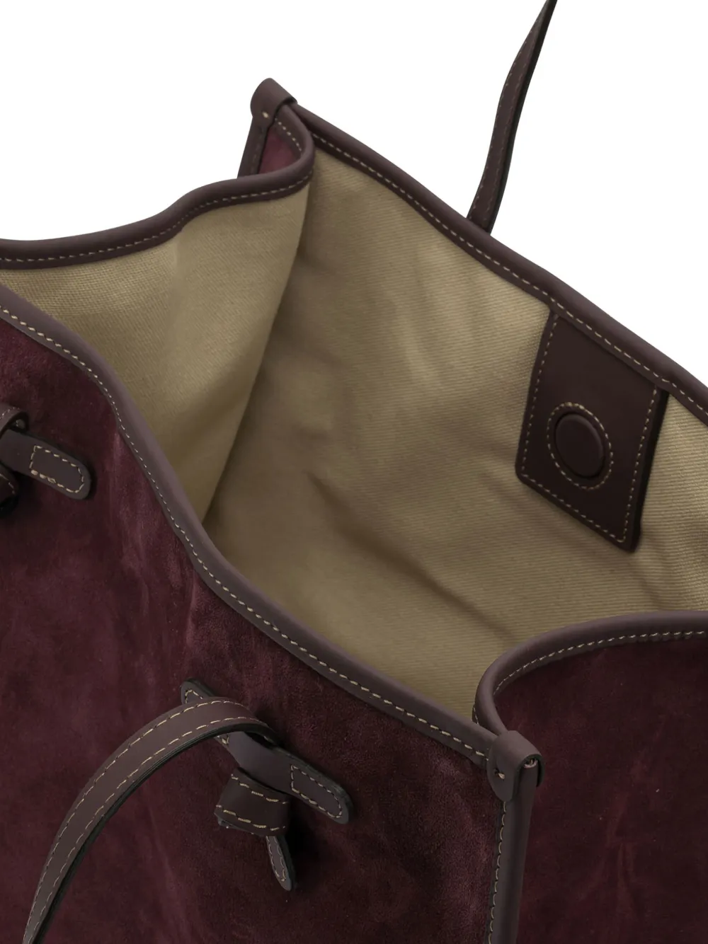 GIANNI CHIARINI Suède shopper met handgreep Paars