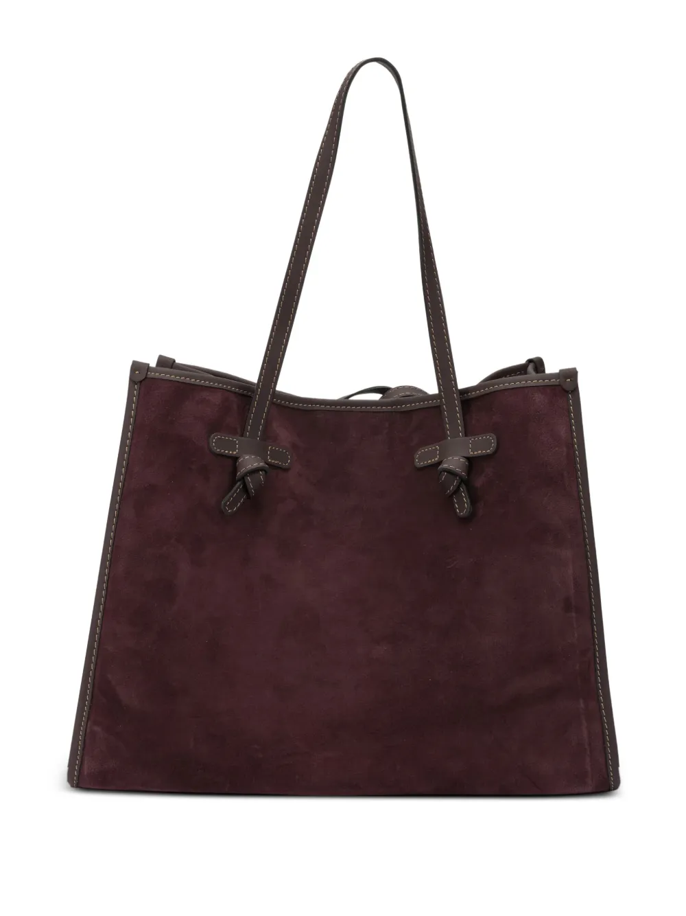 GIANNI CHIARINI suede top handle tote bag | Purple | Image 1
