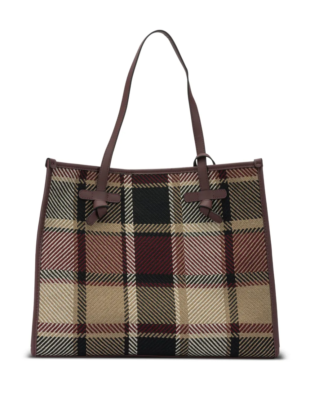 GIANNI CHIARINI plaid knot-pattern shoulder bag | Tote Bags | Image 2