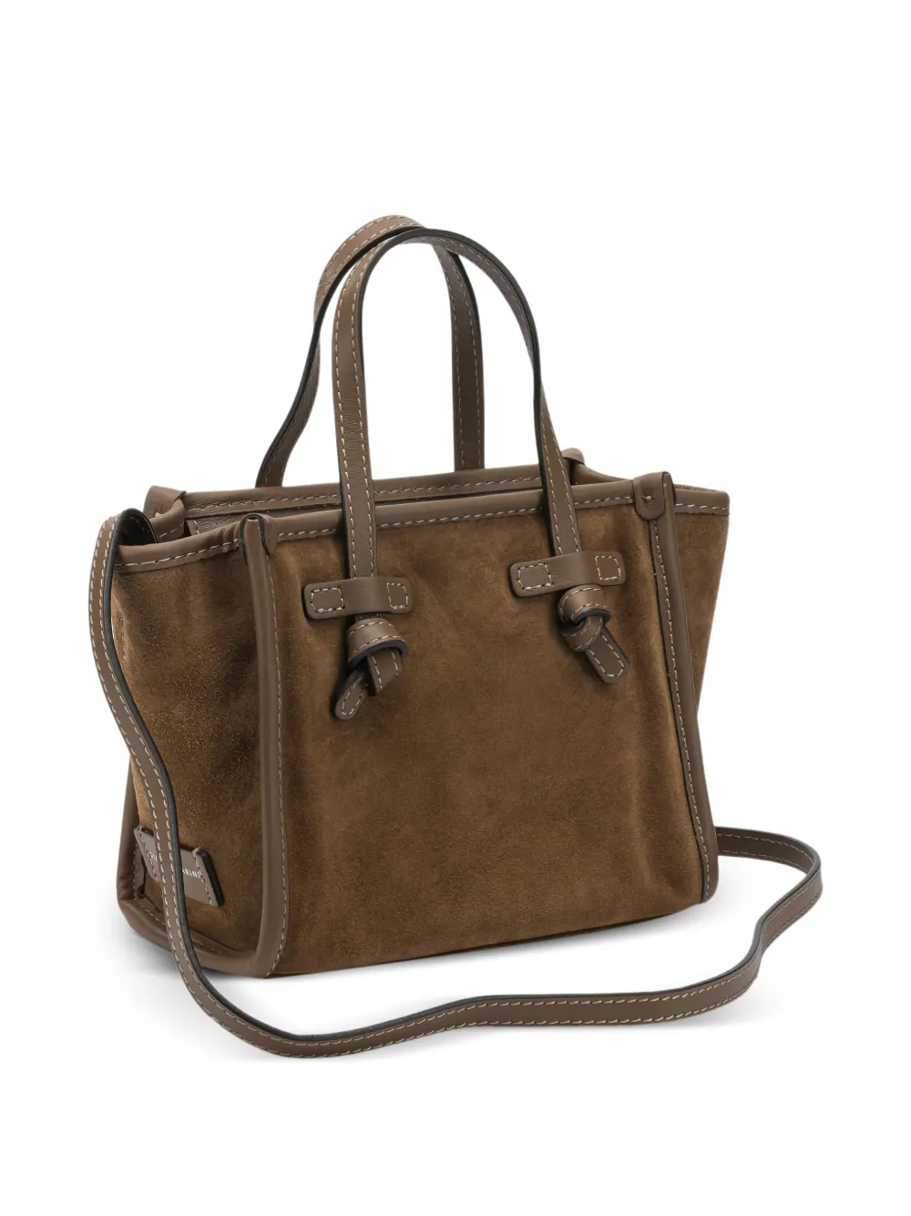 GIANNI CHIARINI cabas en daim à détail noué | Image 2