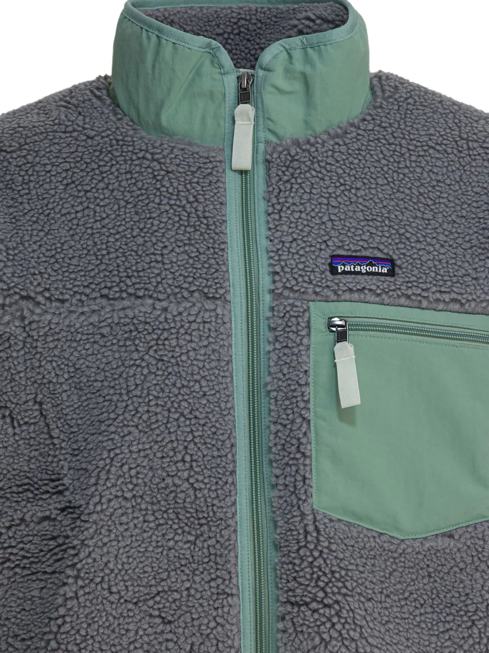 Patagonia Fleece jack met rits Grijs