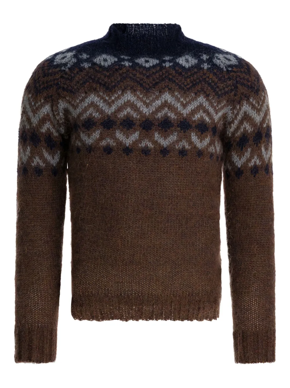 RAKKI pull à motif géométrique | marron | Image 1