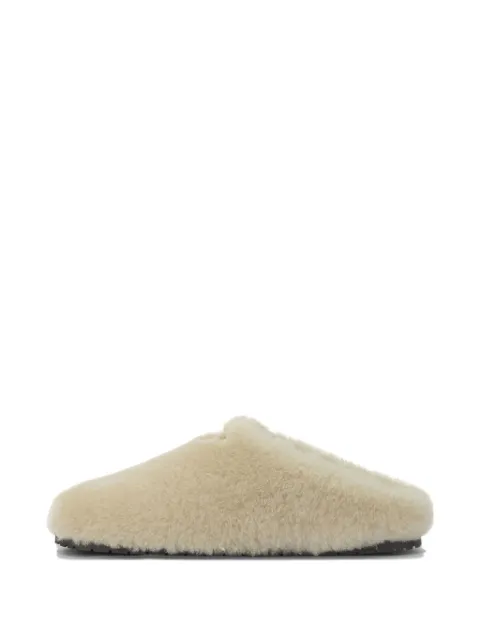 Prada fur flat mules