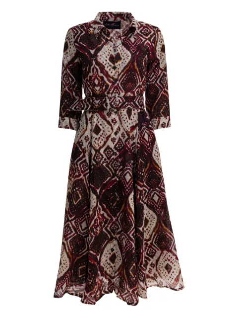 Samantha Sung belted printed dress
