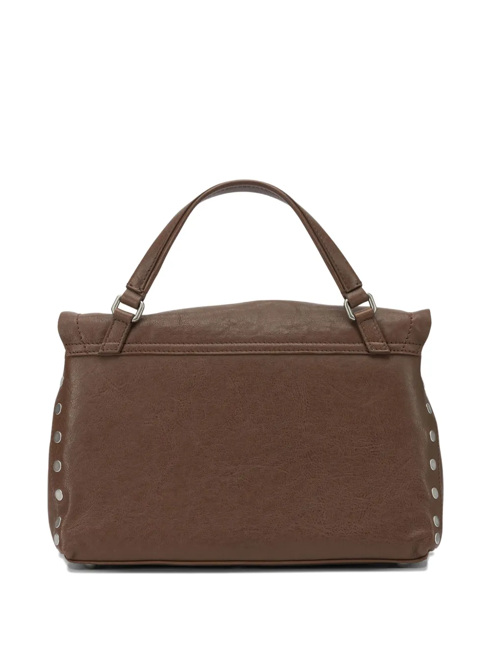 Zanellato Studded-detail Turn-lock Tote Bag In Brown