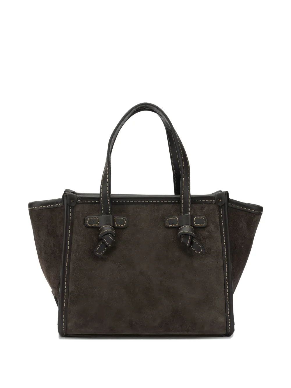 Gianni Chiarini Miss Marcela Knot-detail Mini Bag In Brown
